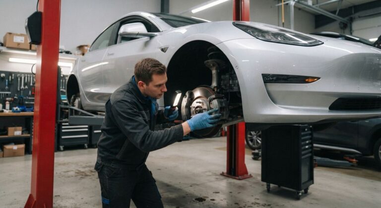 Fila de coches eléctricos de segunda mano de distintos colores en un concesionario